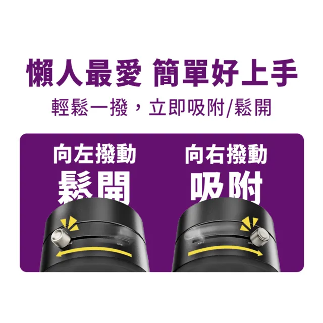 【YOMIX 優迷】由你吸吸 360度旋轉多仰角雙面真空吸盤磁吸手機支架(Magsafe適用/強力吸附/免充電/旅遊必備)