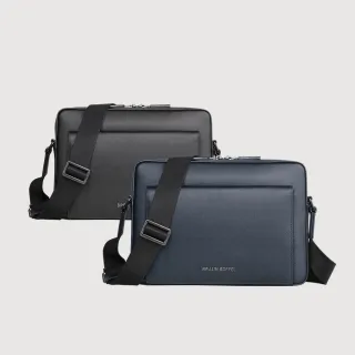 【BRAUN BUFFEL 德國小金牛】紐瓦斯 橫式斜背包-多色任選(BF534-62-BK/MAR) 男包送禮推薦