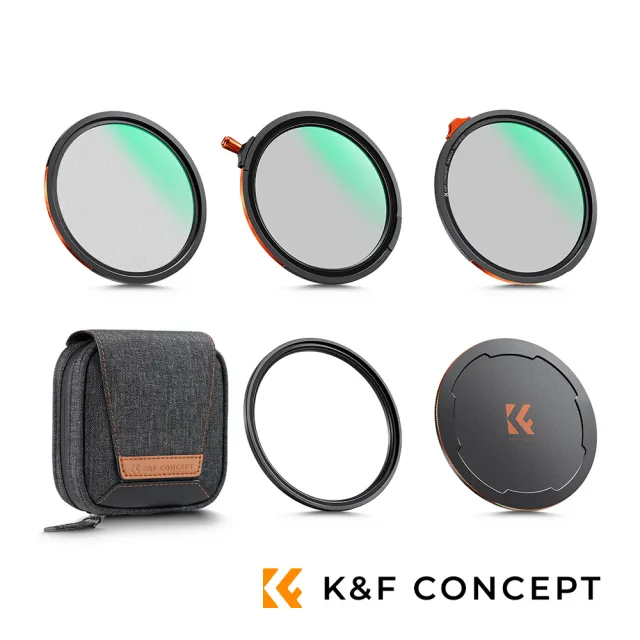 【K&F Concept】Nano-X磁吸式鏡頭濾鏡套組 CPL/ND2–32/黑柔焦 1/4 濾鏡 82mm (公司貨)