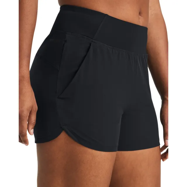 【UNDER ARMOUR】UA 女 Fusion 短褲_1383556-001(黑色)