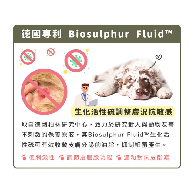 【汪汪寶貝】二件優惠 90%草本溫和低敏洗毛精 350ml (修復皮膚抗菌、除蚤) 犬用