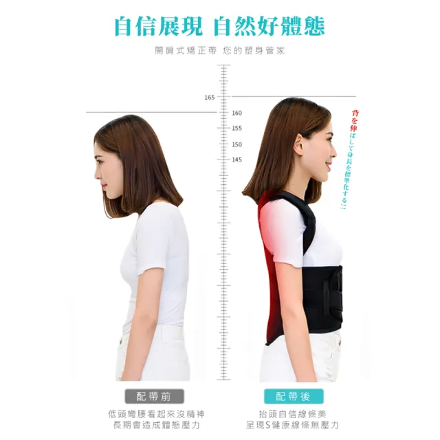 【Beroso 倍麗森】買一送一美姿挺胸束腹帶+防鼾護頸記憶枕(美背 美胸集中 挺胸美姿)