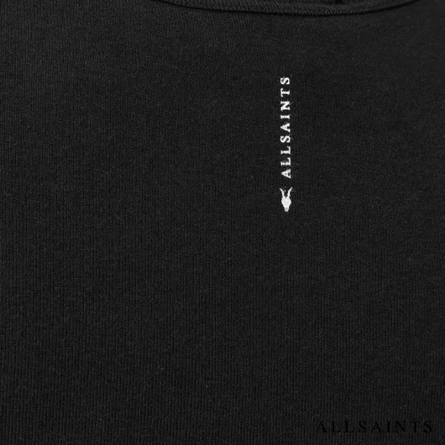 【ALLSAINTS】STEVIE 純棉修身短袖T恤-黑 W194JA(修身版型)