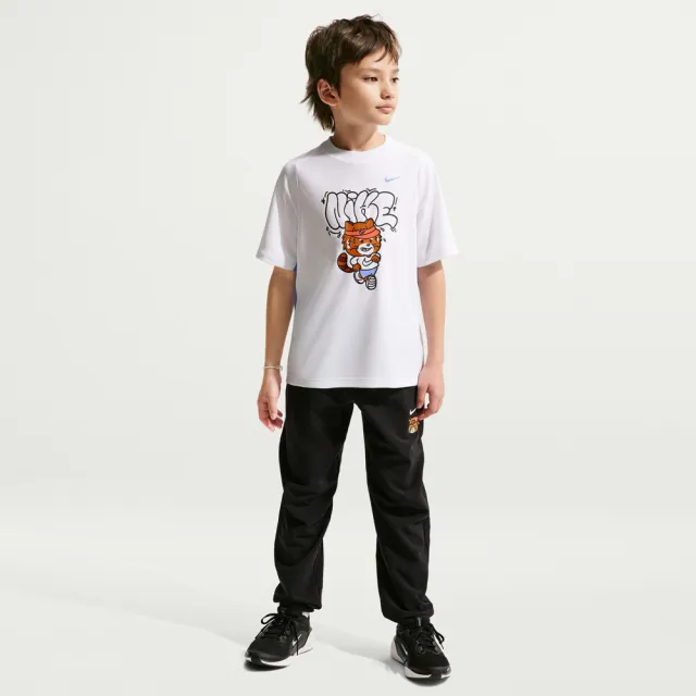 【NIKE 耐吉】短袖上衣 童裝 大童 男童 速乾 B NK DF MULTI SS TOP 白 IV2635-100
