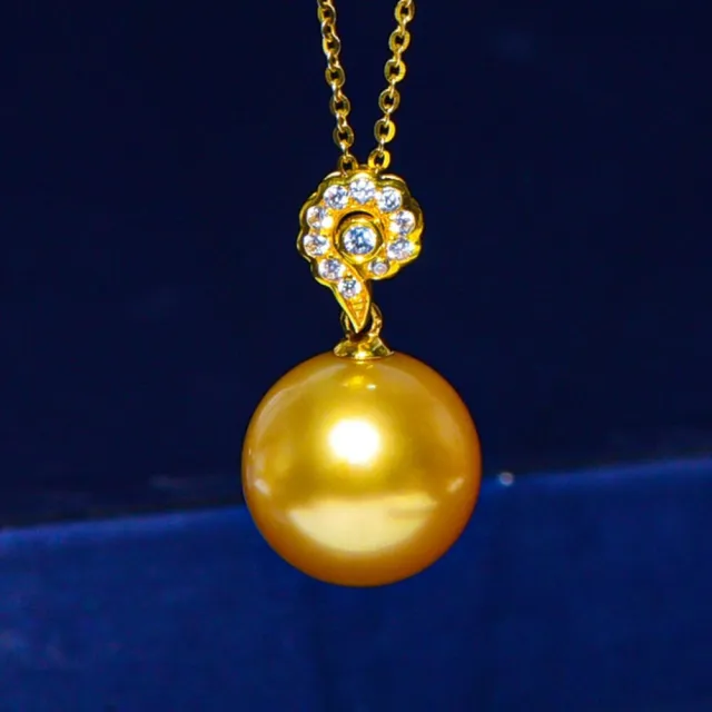 月輝珠寶 18K金 12-13mm 天然南洋金珠 吊墜 高品質正圓海水珍珠 項鍊 送媽媽首選 高級珠寶 - momo購物網 - 好評推薦 ...
