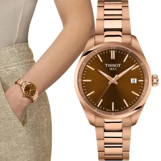 【TISSOT 天梭】PR 100 珍珠母貝 時尚腕錶 女錶 手錶-T1502103329100/34mm