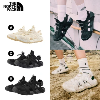 【The North Face】北面機能鞋款｜男女款抓地可調節鞋帶舒適涼鞋(多款任選)