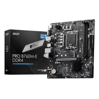【Intel 英特爾】Intel Core i5-12400 CPU+微星 B760M-E 主機板D4(六核心超值組合包)