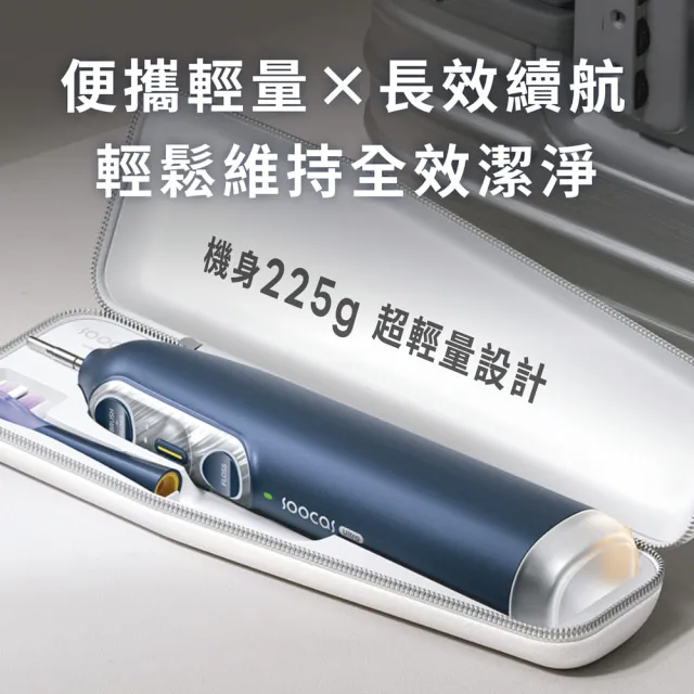 【Soocas 素士】NEOS II Ultra 全效沖牙音波電動牙刷-午夜藍