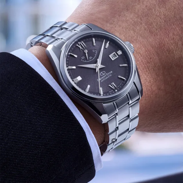 【ORIENT 東方錶】STAR 東方之星 CLASSIC系列 動力儲存 機械錶 鋼帶款 手錶 藍寶石-38.5mm(RE-AU0112V)