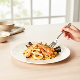 【Royal Duke】冰川紋骨瓷-11吋淺圓盤★買一送一(伴手禮 點心盤 西餐 日式 無菜單料理 禮贈品 立體紋路)