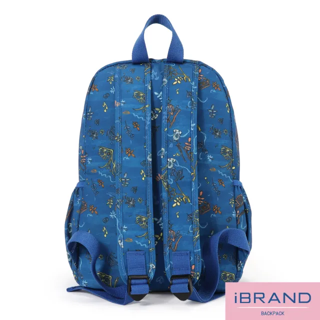 【iBrand】雙11 趣味派對尼龍口袋後背包(花藝履鞋)