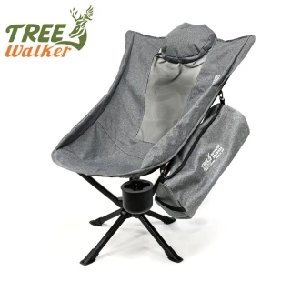 【TreeWalker】咻咻高背旋轉椅(露營椅、野餐椅、休閒椅、指揮椅)新款升級版