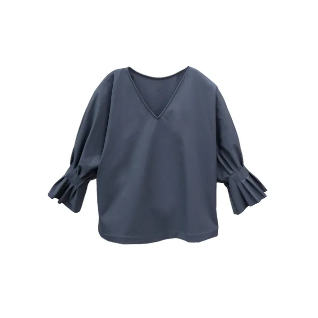 【giordano ladies】26SS 褶皺袖口四向彈力襯衫(02346001)