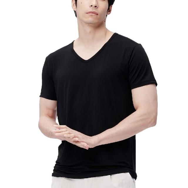 【棉花共和國】三件組 Function舒爽清新快乾涼感衣V領(日本涼感 輕薄排汗 男上衣)