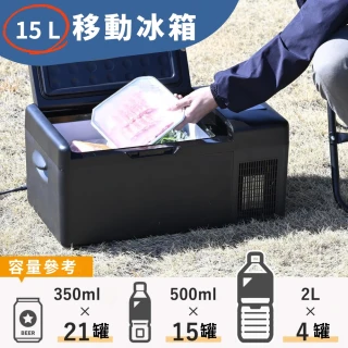 日本限定版移動冰箱FC15 ｜日規壓縮機提升15%｜低調奢黑設計