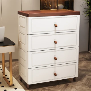 HOME宜家 抽屜式收納櫃 床邊雜物櫃 臥室儲物櫃88*60*31cm（雜物櫃/整理櫃/抽屜櫃）