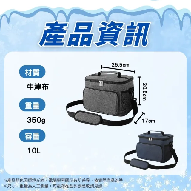【享屋】三層加厚保冷袋-10L(保溫袋 防水野餐包 保鮮袋 保溫箱 野餐包 便當包 露營包 鋁箔保冰)