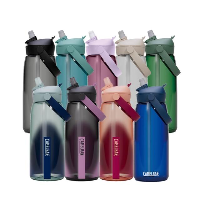 【CAMELBAK】1000ml Flip Straw多水吸管水瓶RENEW(公司貨/吸嘴設計/防漏瓶蓋及防塵蓋)