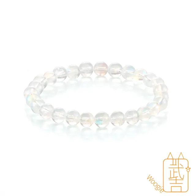 【Woogie武吉珠寶】極品夢幻馬島月光石手鍊(冰地強彩6mm)