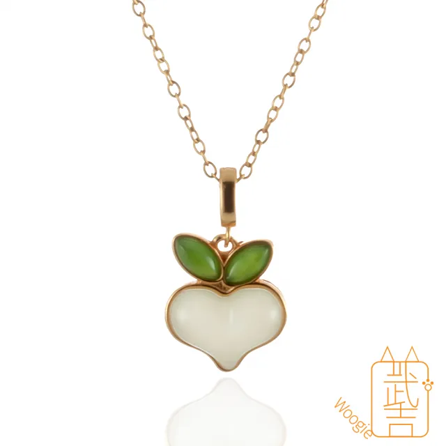 【Woogie武吉珠寶】精品和田玉純銀項鍊(萬能扣15x12mm)