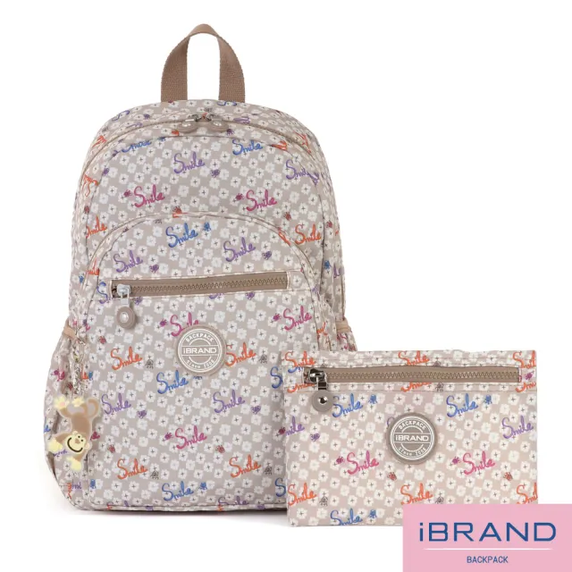 【iBrand】雙11 趣味派對尼龍口袋後背包(多色任選)