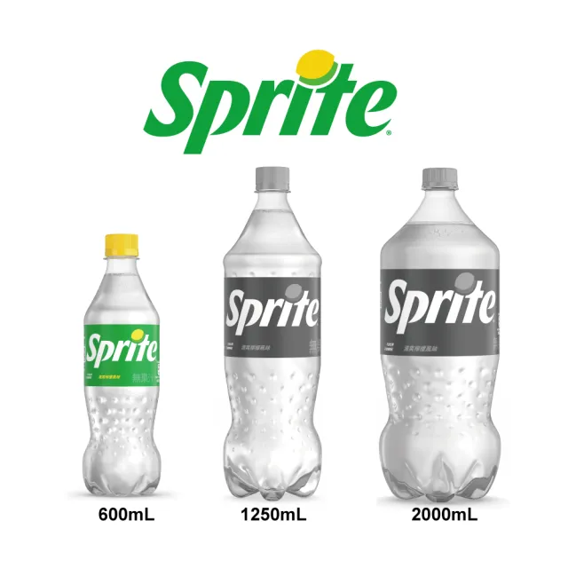 【Sprite 雪碧】寶特瓶600ml x24入/箱