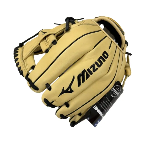 【MIZUNO 美津濃】MVP系列大小顆都適合棒球手套內野十字擋11.5吋米白(313227R)