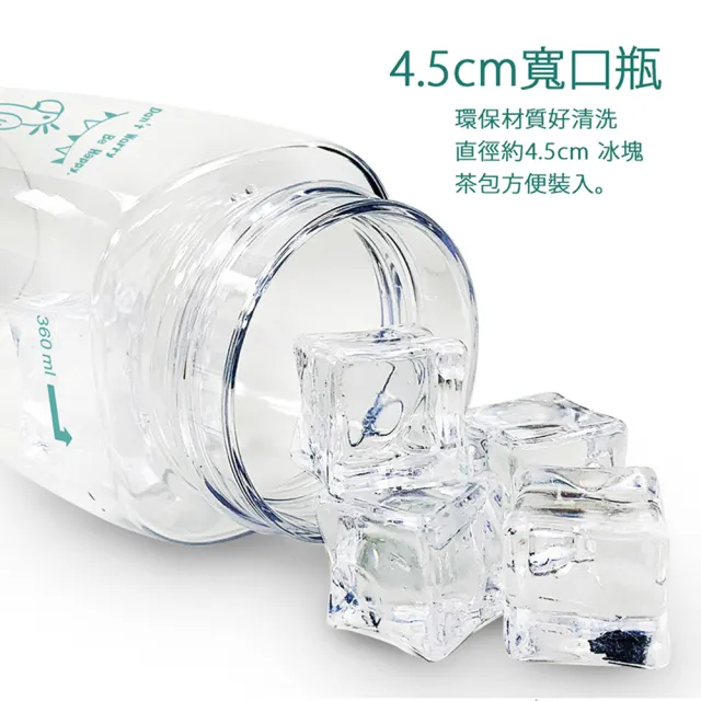 【GREEN BELL 綠貝】Tritan極簡塗鴉水壺360ml(寬口 提把 耐用 款式任選 不含BPA)