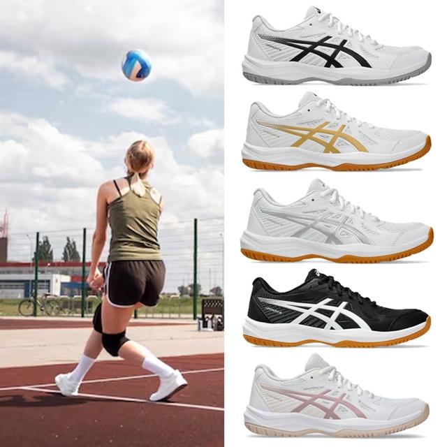 【asics 亞瑟士】排羽鞋 UPCOURT 6 男款 女款 排球 羽球 匹克球 運動 輕量 緩震 舒適 支撐 包覆 透氣