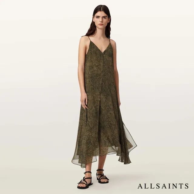 【ALLSAINTS】VANDA 印花洋裝 W263DE(常規版型)