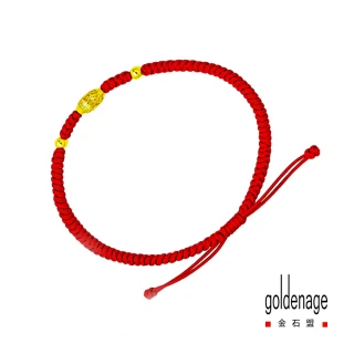 【金石盟】黃金手鍊精品金珠手鍊(0.12錢9999純金)