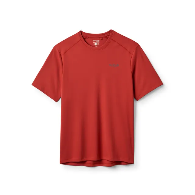 【RAB】Force Tee 短袖防曬抗臭排汗衣 男款 托斯卡納紅 #QCC24