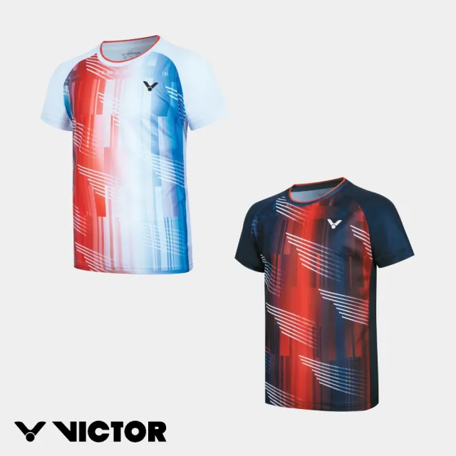 【VICTOR 勝利體育】法國國家隊推廣版賽服 中性款(T-60001TD A/B 漂白/深海藍)