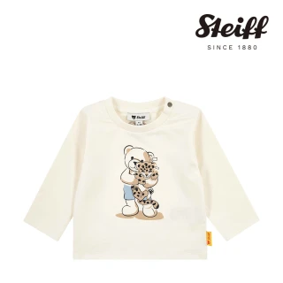 【STEIFF】熊頭童裝 印花圖案長袖T恤衫(長袖上衣)