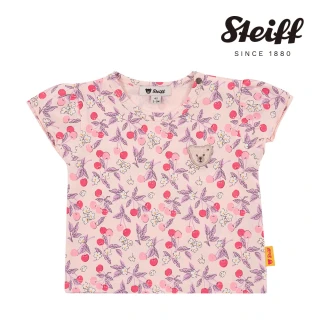 【STEIFF】熊頭童裝 櫻桃圖案短袖T恤衫(短袖上衣)