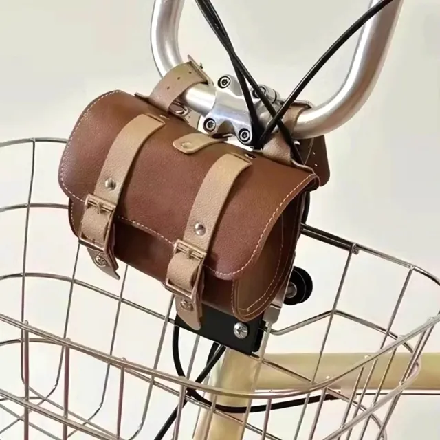 【外出趣】復古造型單車包(自行車馬鞍包 單車龍頭包 斜背皮革包 坐墊袋 側掛改裝包)