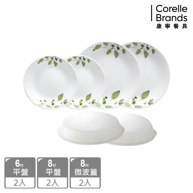 【CorelleBrands 康寧餐具】獨家超值6件式餐盤組(多花色可選)