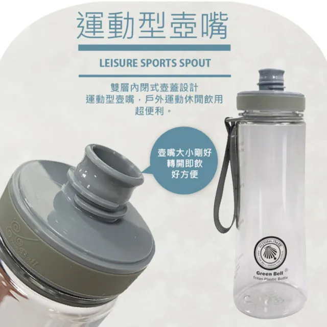 【GREEN BELL 綠貝】Tritan馬卡龍花漾水壺500ml(寬口 環保 無毒 運動 露營 直飲 SGS)