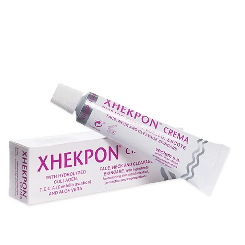 【西班牙】緊緻潤澤頸紋霜40ml/盒(臉部肩頸護膚補水美容霜蛋白美頸精華熟齡肌修護乳霜)