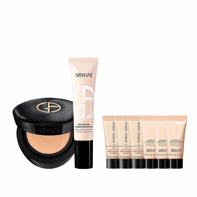 Armani亞曼尼完美持妝氣墊，專為長時間持妝設計，24小時不脫妝，輕盈貼膚不厚重。高遮瑕力有效遮蓋瑕疵與暗沉，同時保持肌膚水潤不乾燥。獨特配方減少油光，適合油性肌膚與混合肌使用。精緻美妝盒限定版，兼具時尚與實用，是日常與場合妝容的完美選擇。