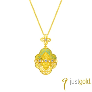 【Just Gold 鎮金店】華韻 Oriental Grace．海棠 黃金吊墜(不含鍊/新品上市)