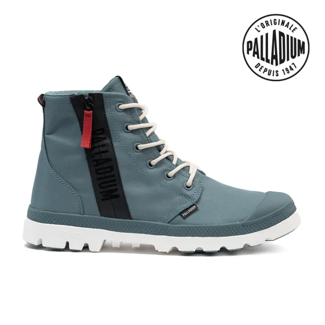 【Palladium】PAMPA HI SEEKR2 LT+WP+輕量再生大底橘標防水鞋/休閒鞋-男鞋/女鞋-迷霧藍(74406-417-M)