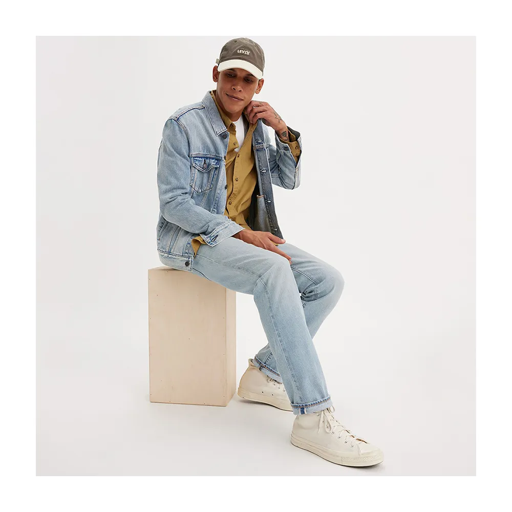 【LEVIS】男 511低腰修身窄管牛仔褲/淺藍水洗/赤耳/寒麻纖維/彈性布料 熱賣單品 04511-5838