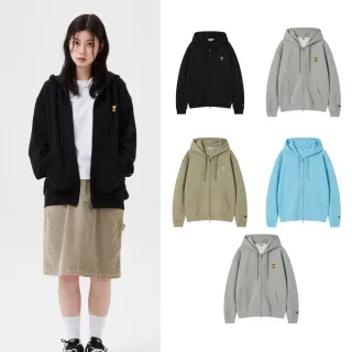 【Wacky WiLLY】官方旗艦館 KIKY LOGO 連帽拉鍊外套 (UNI外套 拉鍊外套  黑/灰/淺藍/淺灰/淺卡其色)