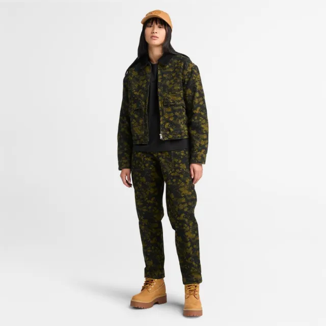 【Timberland】女款黑色休閒短袖T恤(A6ATE001)