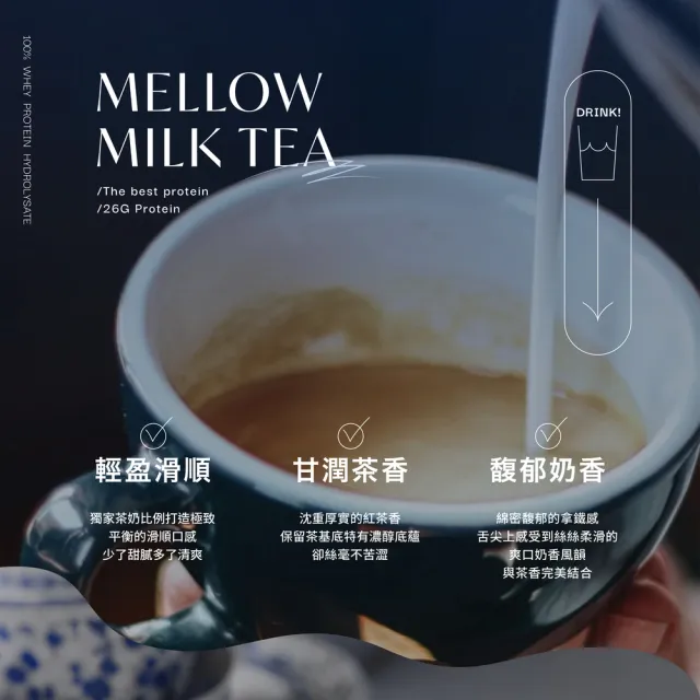 【MARS 戰神】水解乳清蛋白(無糖 醇奶茶/60入)