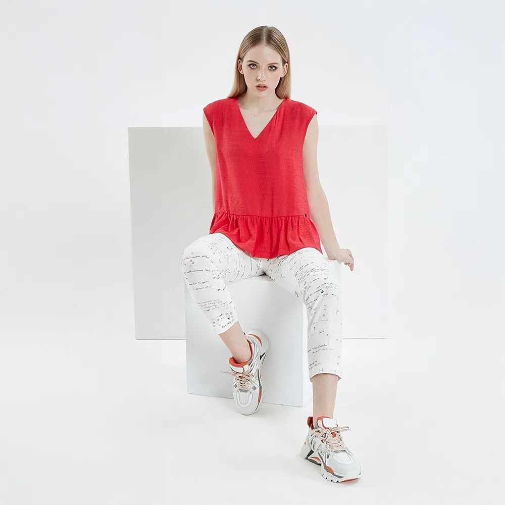 【ICHE 衣哲】Cop.Copine 法國原裝進口簡約百搭必備白色長褲