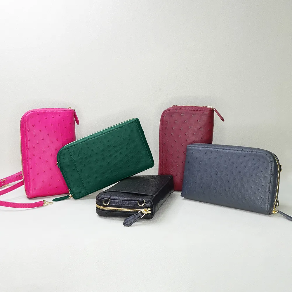 【M2ND】紐貝珍稀鴕鳥皮多功能隨身護照包(T9438A)