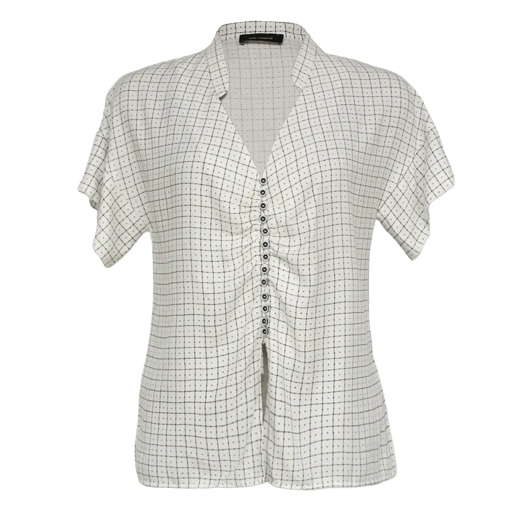 【ICHE 衣哲】Cop.Copine 法國原裝進口再生棉手繪感小方造型上衣